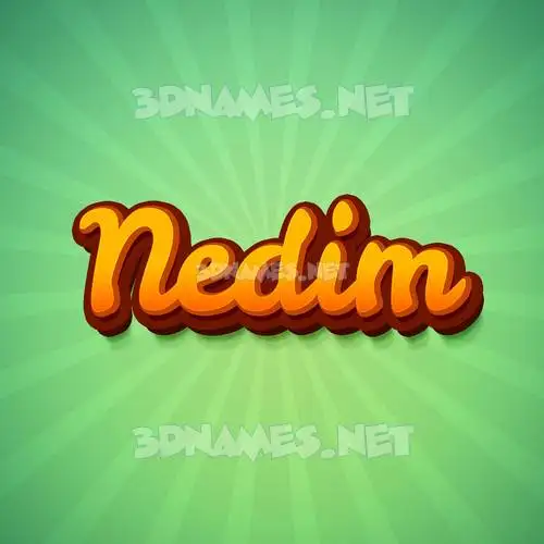 nedim in Green Rays style - 3D name wallpaper nedim in Green Rays style - 3D name wallpaper