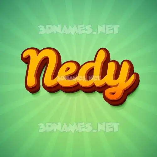 nedy in Green Rays style - 3D name wallpaper nedy in Green Rays style - 3D name wallpaper