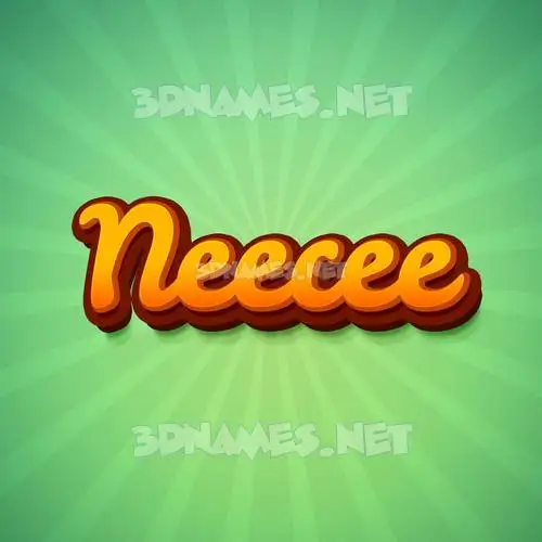 neecee in Green Rays style - 3D name wallpaper neecee in Green Rays style - 3D name wallpaper