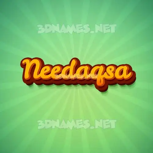 needaqsa in Green Rays style - 3D name wallpaper needaqsa in Green Rays style - 3D name wallpaper