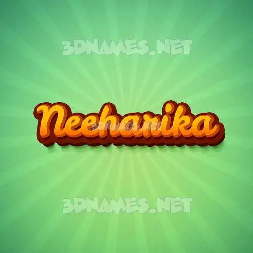 neeharika in Green Rays style - 3D name wallpaper neeharika in Green Rays style - 3D name wallpaper