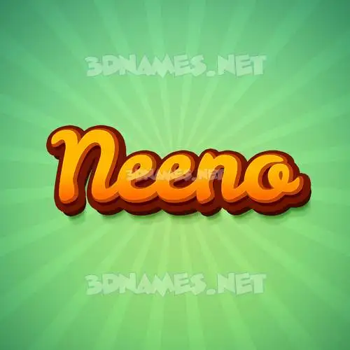 neeno in Green Rays style - 3D name wallpaper neeno in Green Rays style - 3D name wallpaper