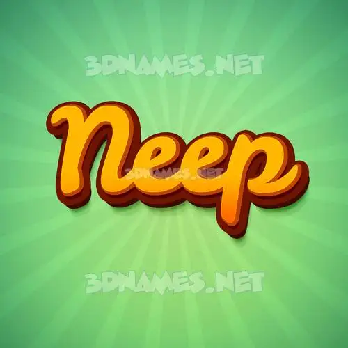 neep in Green Rays style - 3D name wallpaper neep in Green Rays style - 3D name wallpaper