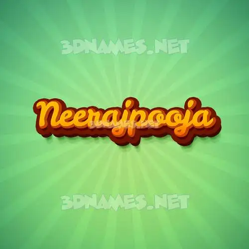 neerajpooja in Green Rays style - 3D name wallpaper neerajpooja in Green Rays style - 3D name wallpaper