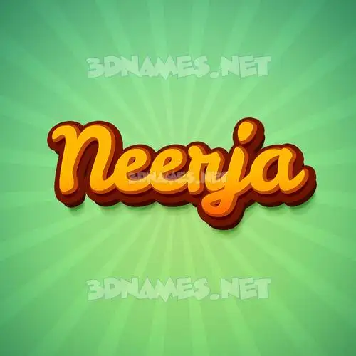 neerja in Green Rays style - 3D name wallpaper neerja in Green Rays style - 3D name wallpaper