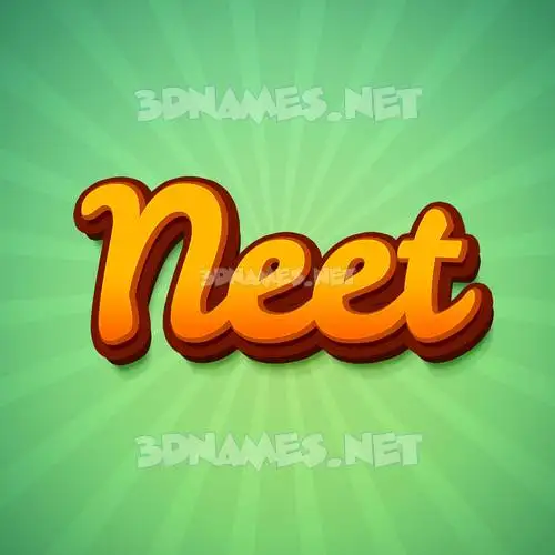 neet in Green Rays style - 3D name wallpaper neet in Green Rays style - 3D name wallpaper