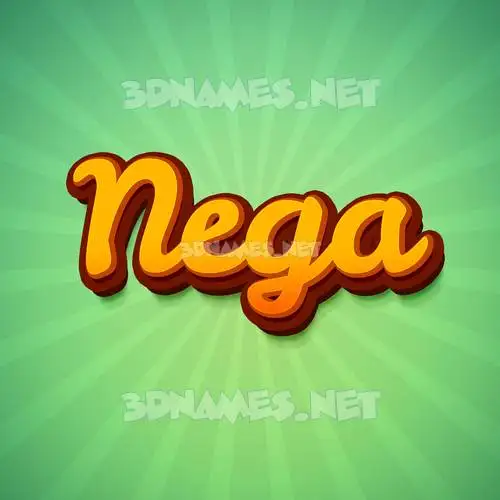 nega in Green Rays style - 3D name wallpaper nega in Green Rays style - 3D name wallpaper