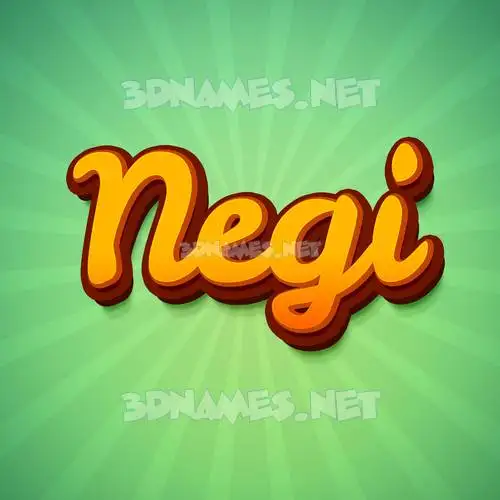 negi in Green Rays style - 3D name wallpaper negi in Green Rays style - 3D name wallpaper