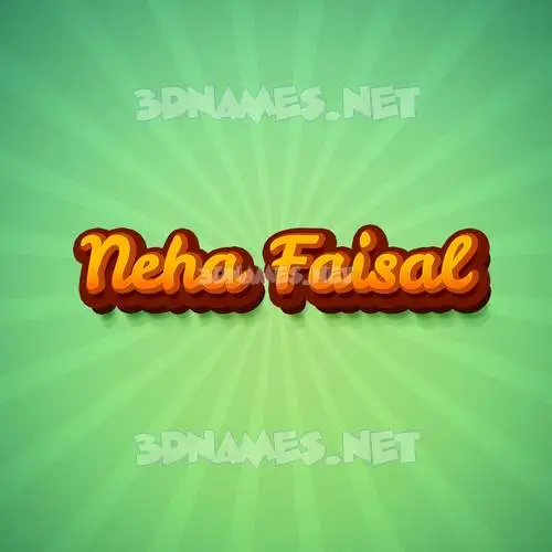 neha faisal in Green Rays style - 3D name wallpaper neha faisal in Green Rays style - 3D name wallpaper