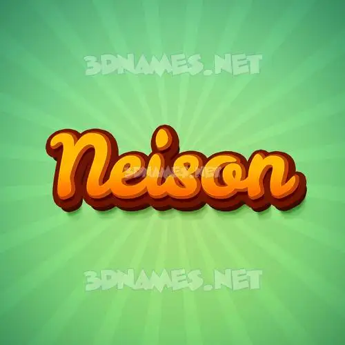 neison in Green Rays style - 3D name wallpaper neison in Green Rays style - 3D name wallpaper