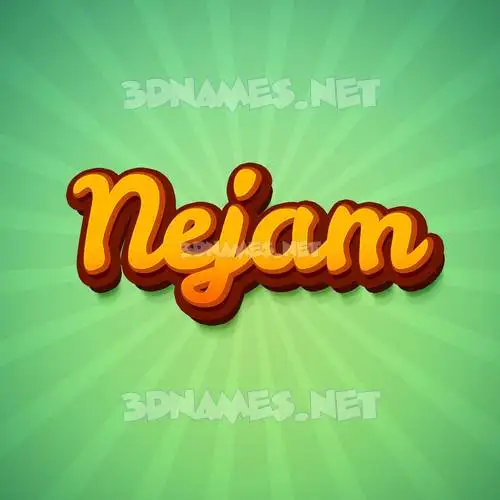 nejam in Green Rays style - 3D name wallpaper nejam in Green Rays style - 3D name wallpaper