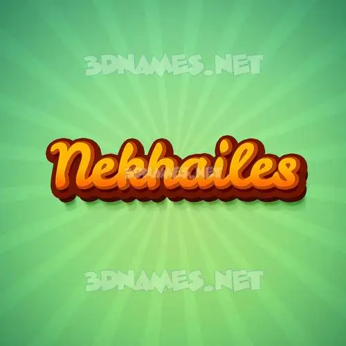 nekhailes in Green Rays style - 3D name wallpaper nekhailes in Green Rays style - 3D name wallpaper