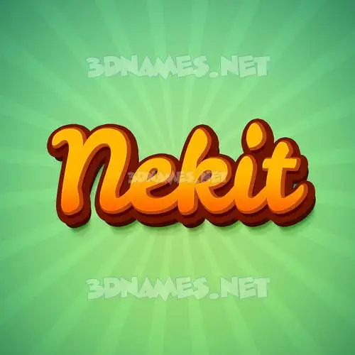 nekit in Green Rays style - 3D name wallpaper nekit in Green Rays style - 3D name wallpaper