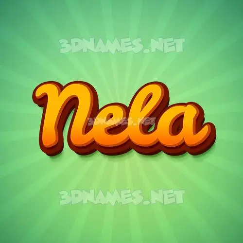 nela in Green Rays style - 3D name wallpaper nela in Green Rays style - 3D name wallpaper
