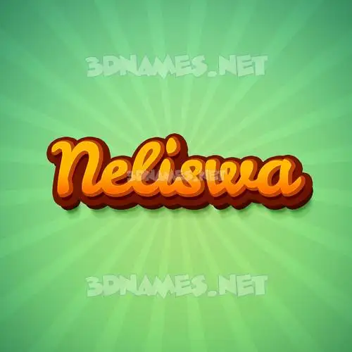 neliswa in Green Rays style - 3D name wallpaper neliswa in Green Rays style - 3D name wallpaper