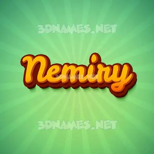 nemiry in Green Rays style - 3D name wallpaper nemiry in Green Rays style - 3D name wallpaper