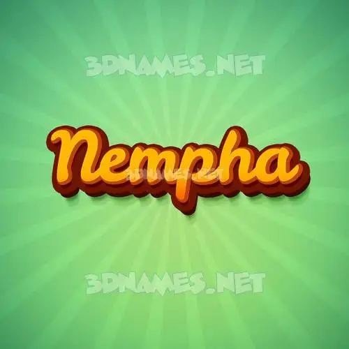 nempha in Green Rays style - 3D name wallpaper nempha in Green Rays style - 3D name wallpaper