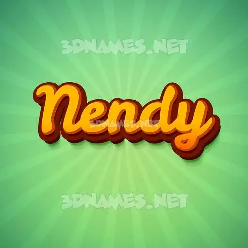 nendy in Green Rays style - 3D name wallpaper nendy in Green Rays style - 3D name wallpaper