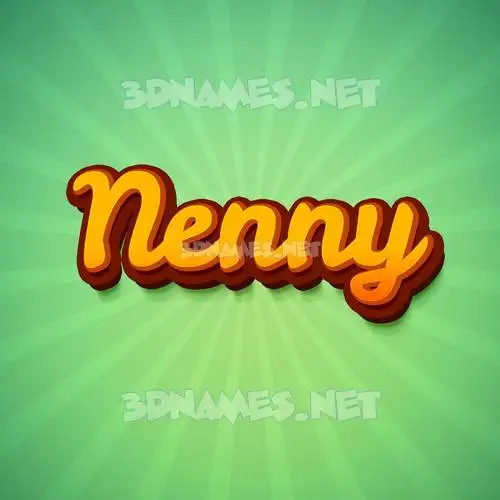 nenny in Green Rays style - 3D name wallpaper nenny in Green Rays style - 3D name wallpaper