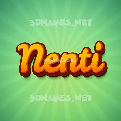 nenti in Green Rays style - 3D name wallpaper nenti in Green Rays style - 3D name wallpaper