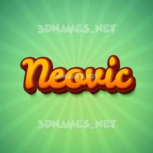 neovic in Green Rays style - 3D name wallpaper neovic in Green Rays style - 3D name wallpaper