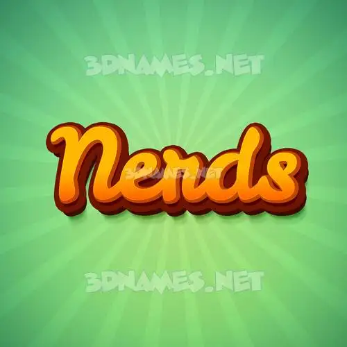 nerds in Green Rays style - 3D name wallpaper nerds in Green Rays style - 3D name wallpaper