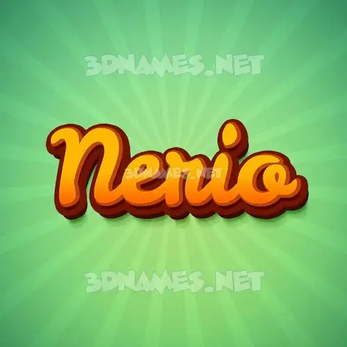 nerio in Green Rays style - 3D name wallpaper nerio in Green Rays style - 3D name wallpaper