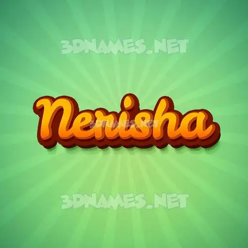 nerisha in Green Rays style - 3D name wallpaper nerisha in Green Rays style - 3D name wallpaper