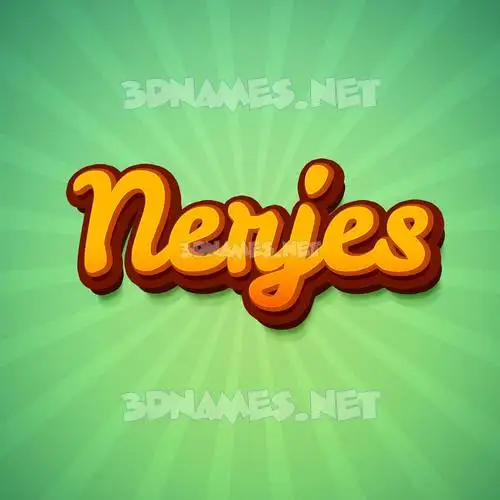 nerjes in Green Rays style - 3D name wallpaper nerjes in Green Rays style - 3D name wallpaper