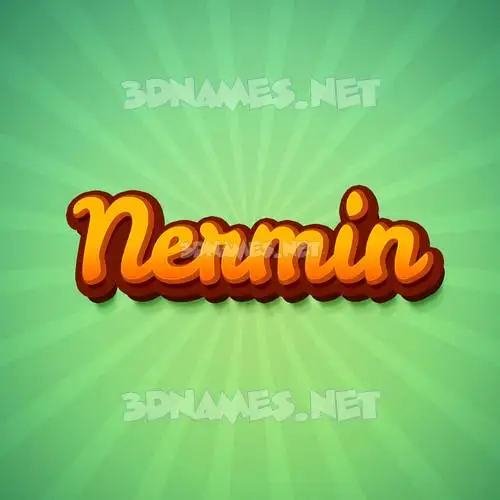 nermin in Green Rays style - 3D name wallpaper nermin in Green Rays style - 3D name wallpaper