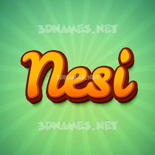 nesi in Green Rays style - 3D name wallpaper nesi in Green Rays style - 3D name wallpaper