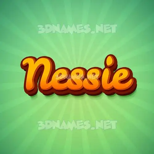 nessie in Green Rays style - 3D name wallpaper nessie in Green Rays style - 3D name wallpaper