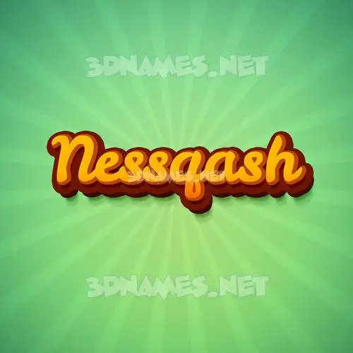 nessqash in Green Rays style - 3D name wallpaper nessqash in Green Rays style - 3D name wallpaper