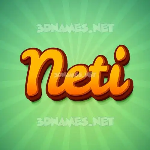 neti in Green Rays style - 3D name wallpaper neti in Green Rays style - 3D name wallpaper