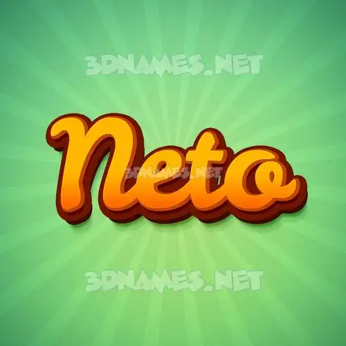 neto in Green Rays style - 3D name wallpaper