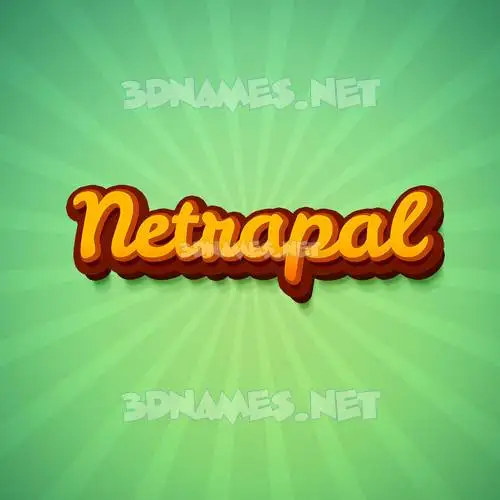 netrapal in Green Rays style - 3D name wallpaper