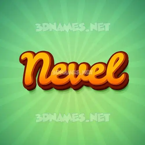 nevel in Green Rays style - 3D name wallpaper nevel in Green Rays style - 3D name wallpaper