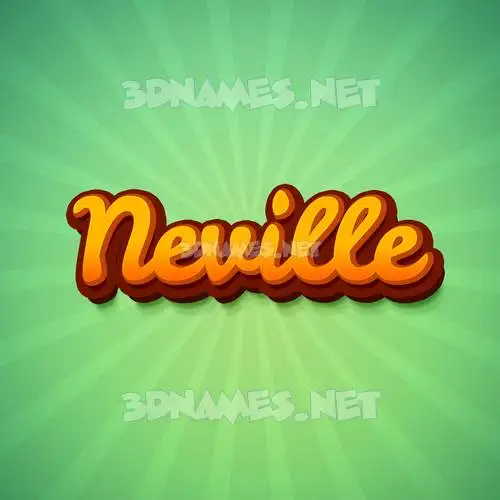 neville in Green Rays style - 3D name wallpaper