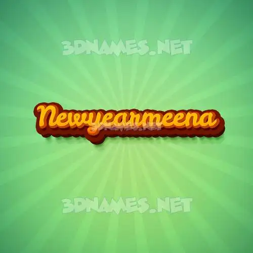 newyearmeena in Green Rays style - 3D name wallpaper newyearmeena in Green Rays style - 3D name wallpaper