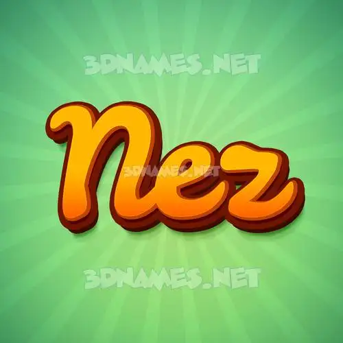 nez in Green Rays style - 3D name wallpaper nez in Green Rays style - 3D name wallpaper
