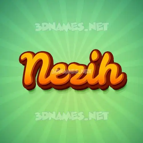 nezih in Green Rays style - 3D name wallpaper nezih in Green Rays style - 3D name wallpaper