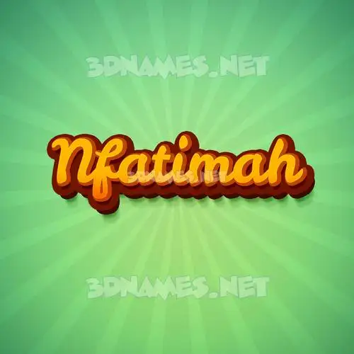 nfatimah in Green Rays style - 3D name wallpaper nfatimah in Green Rays style - 3D name wallpaper