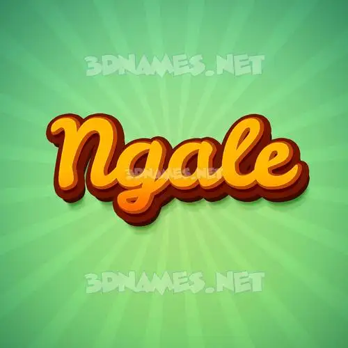 ngale in Green Rays style - 3D name wallpaper ngale in Green Rays style - 3D name wallpaper