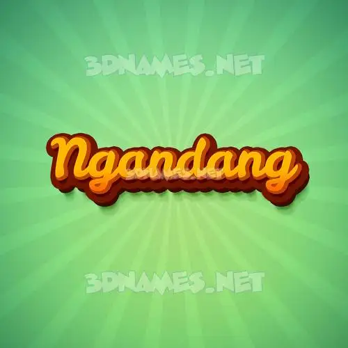 ngandang in Green Rays style - 3D name wallpaper ngandang in Green Rays style - 3D name wallpaper