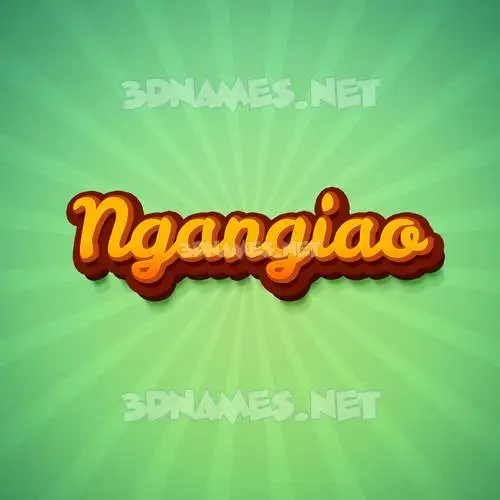 ngangiao in Green Rays style - 3D name wallpaper ngangiao in Green Rays style - 3D name wallpaper