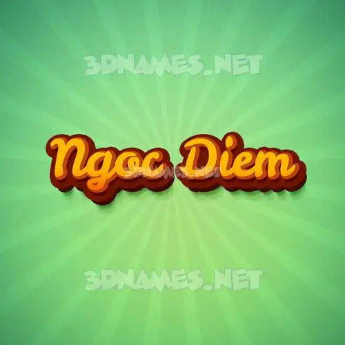 ngoc diem in Green Rays style - 3D name wallpaper ngoc diem in Green Rays style - 3D name wallpaper