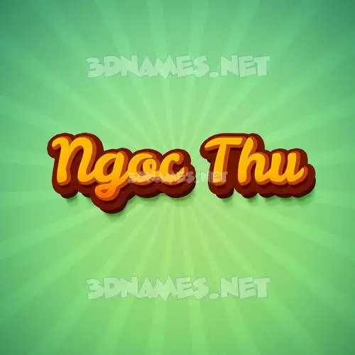 ngoc thu in Green Rays style - 3D name wallpaper ngoc thu in Green Rays style - 3D name wallpaper