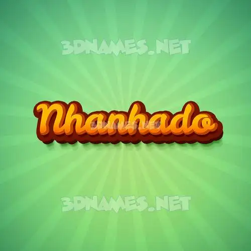 nhanhado in Green Rays style - 3D name wallpaper nhanhado in Green Rays style - 3D name wallpaper