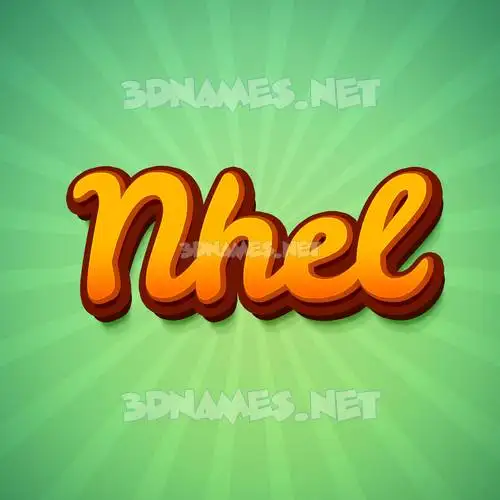 nhel in Green Rays style - 3D name wallpaper nhel in Green Rays style - 3D name wallpaper