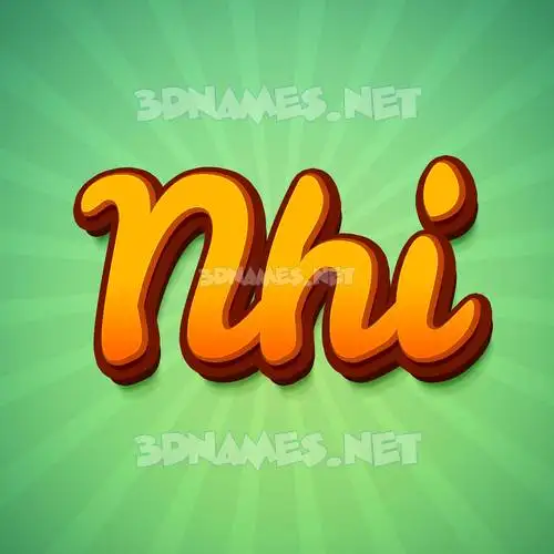 nhi in Green Rays style - 3D name wallpaper nhi in Green Rays style - 3D name wallpaper
